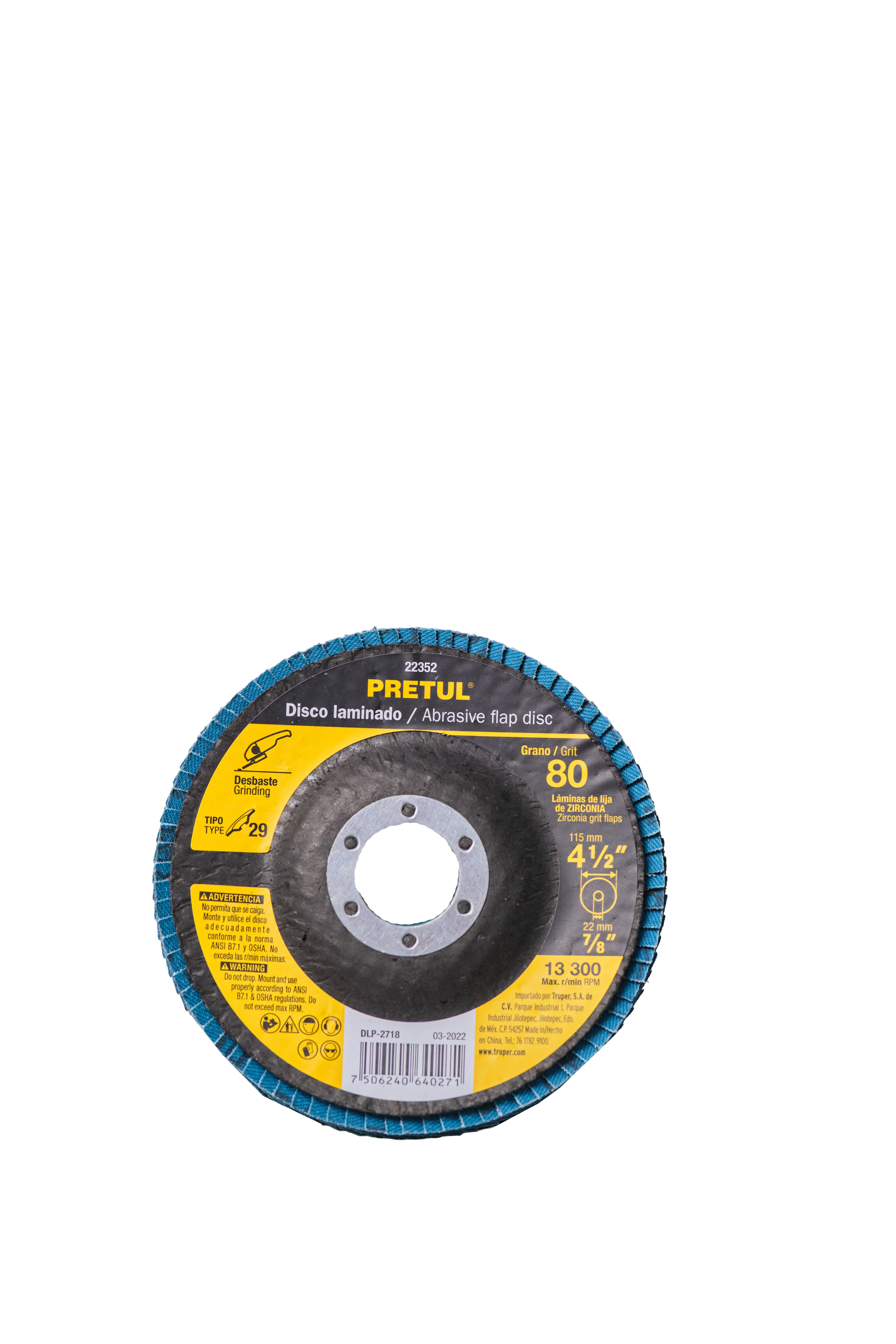Disco laminado de zirconia