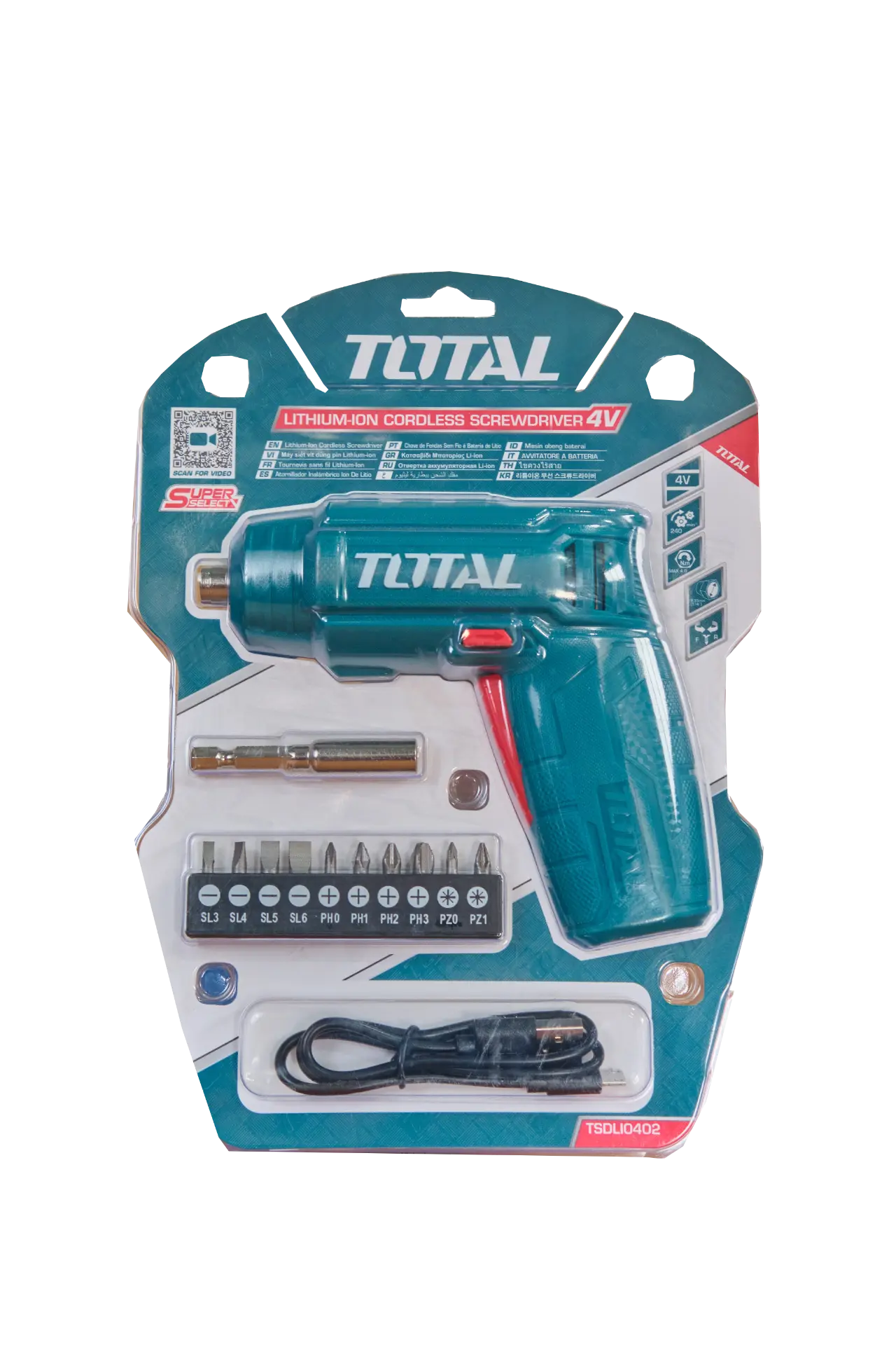 Desarmador Recargable 4V con Accesorios